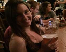 Anna Belknap consuming alcohol